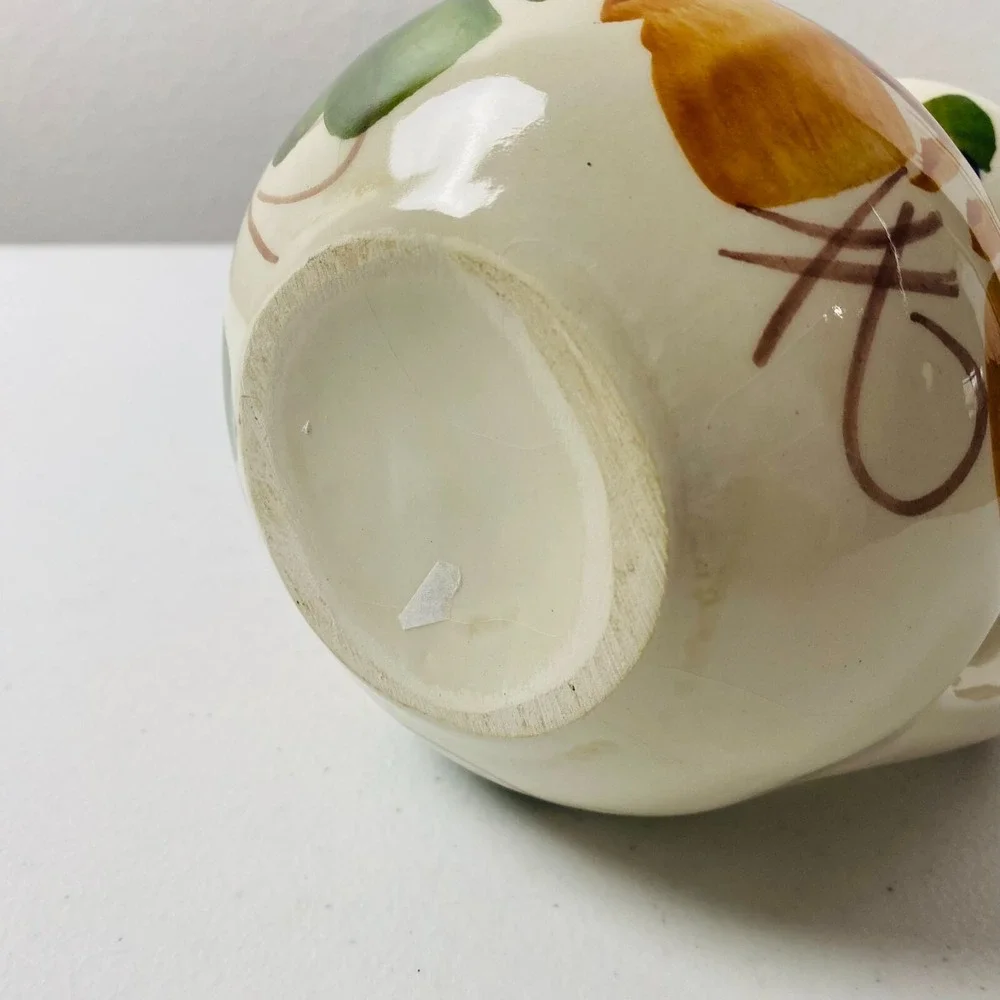 Vintage Wine Pitcher‎ Italy Floral 4.5